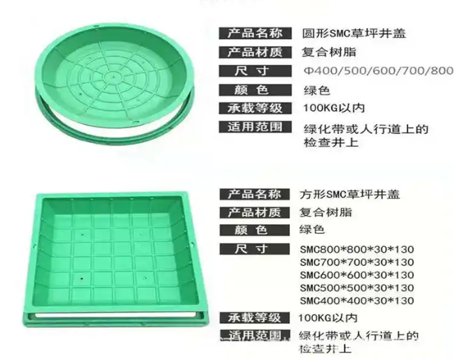 新华镇树脂复合种植井盖展示
